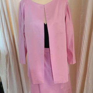 Linda Allard for Ellen Tracy 2 Piece Pink Suit
